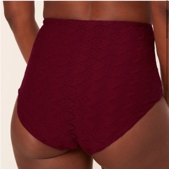 Andie Bikini Set Cabarete Top Super High Waisted Bottom Gardenia Lace size Small - Picture 8 of 10